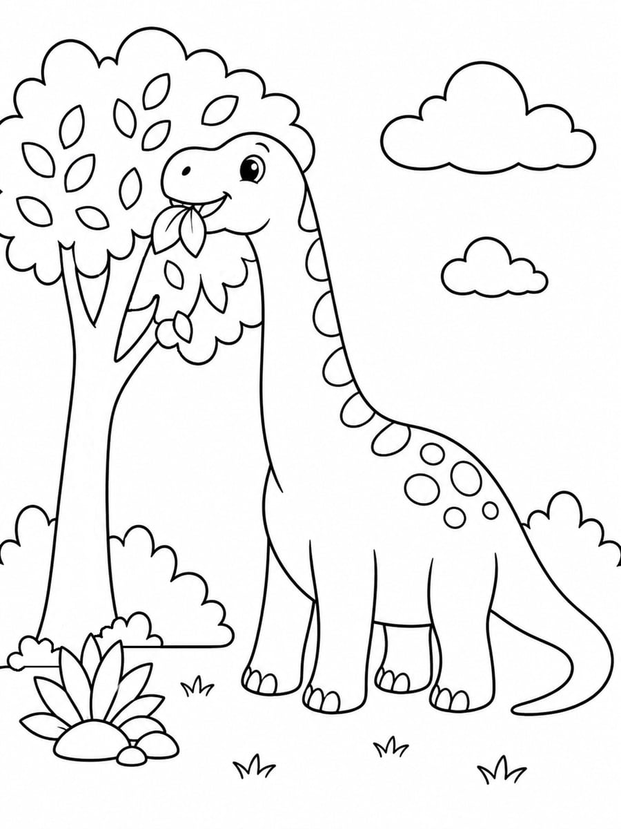 Coloriage brachiosaure