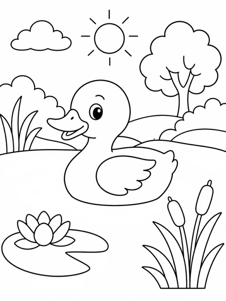 Coloriage canard