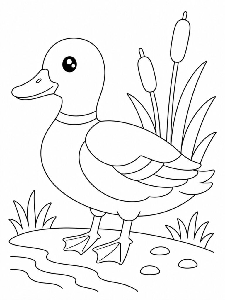 Coloriage canard