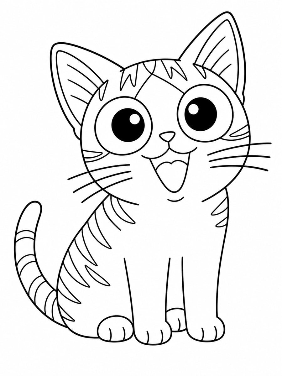 Coloriage chat Chi