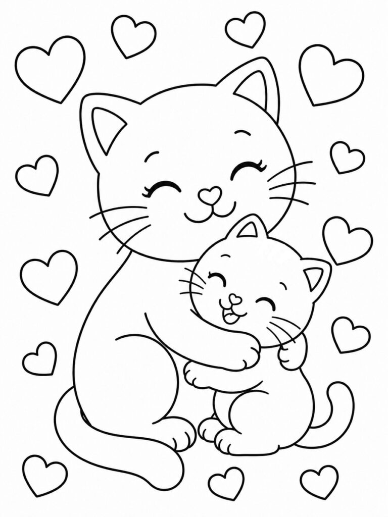 Coloriage chat chaton