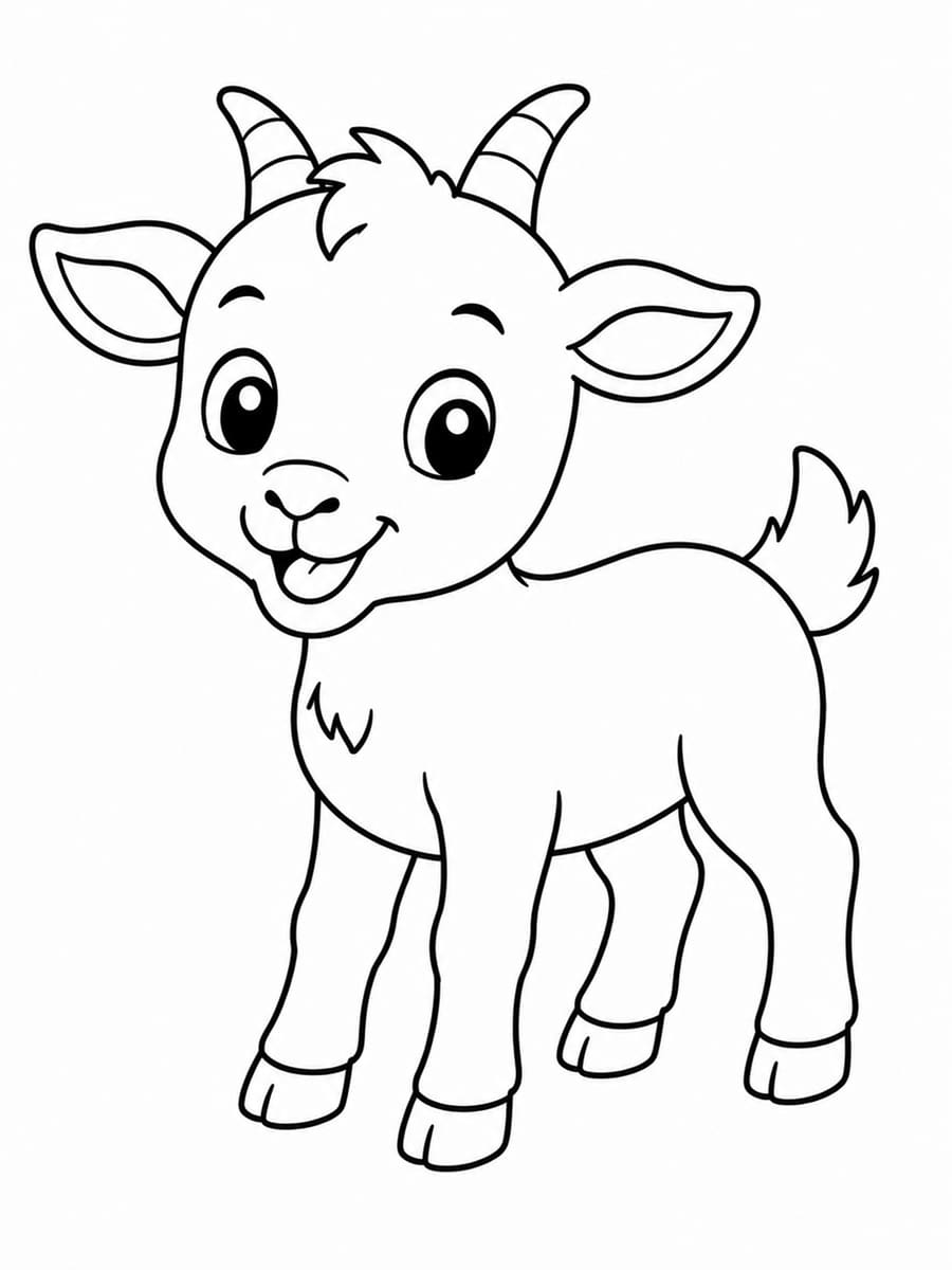 Coloriage chevreau