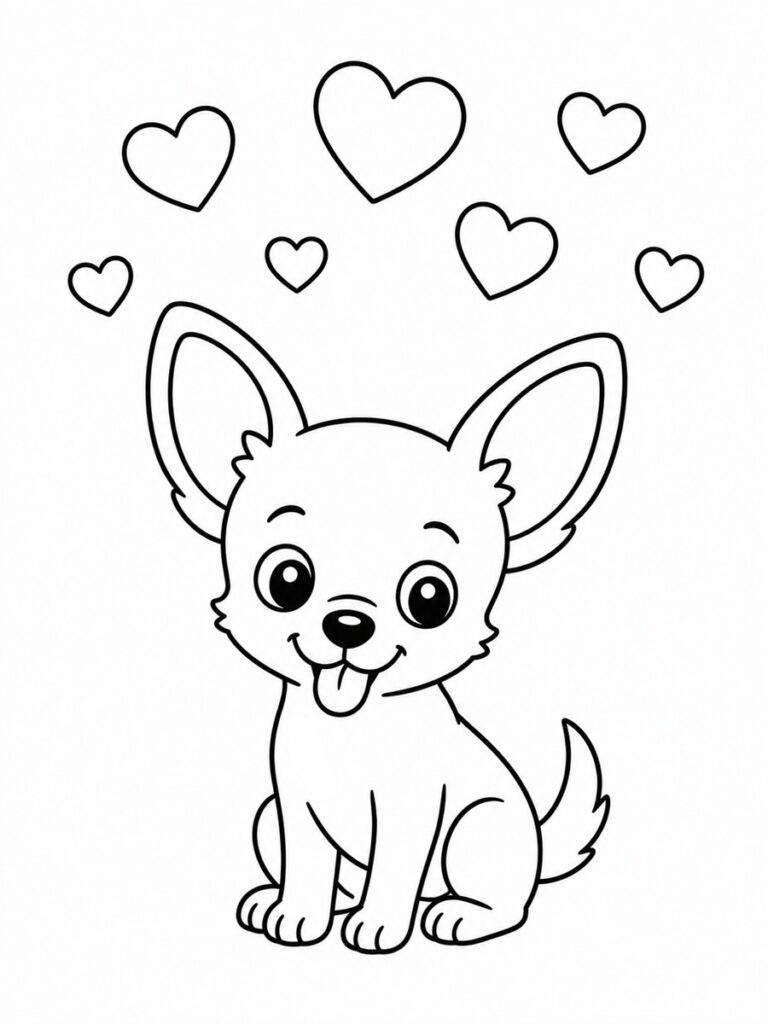 Coloriage chihuahua
