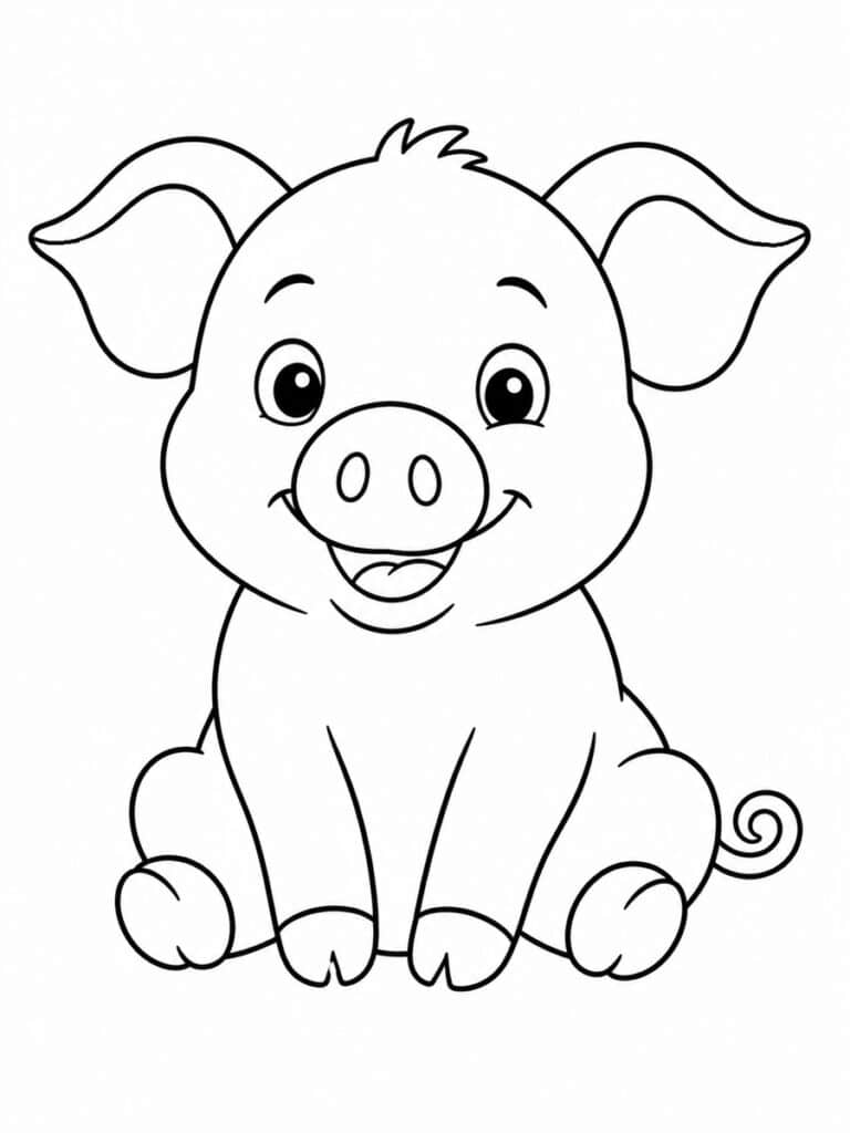 Coloriage cochon