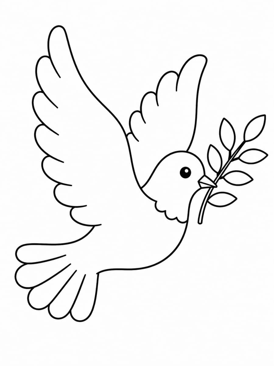 Coloriage colombe
