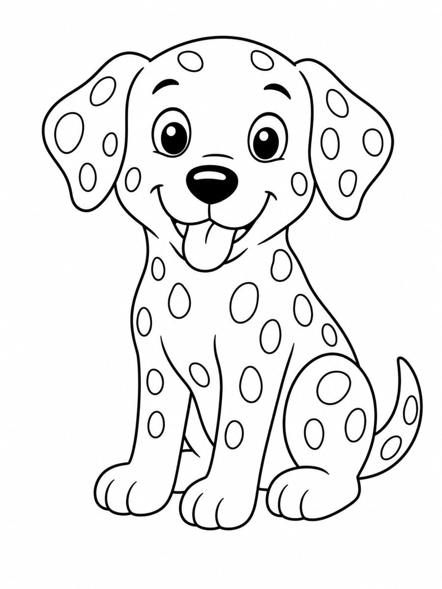 Coloriage dalmatien