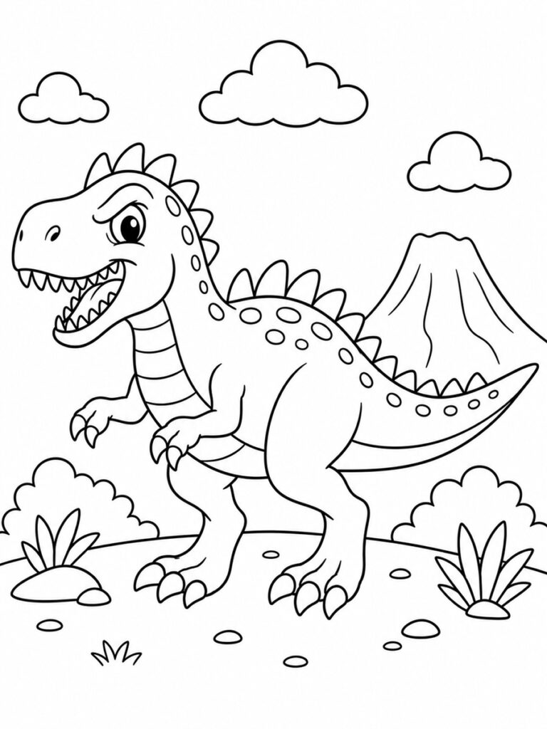 Dinosaure carnivore Coloriage dinosaure carnivore