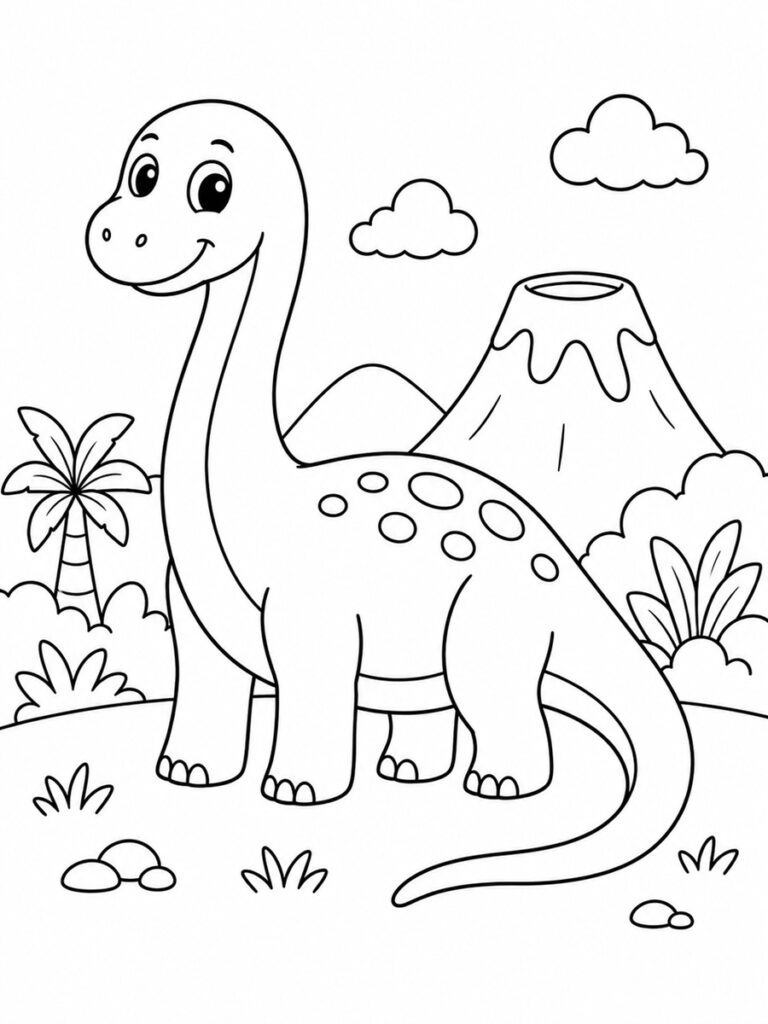Diplodocus Coloriage diplodocus