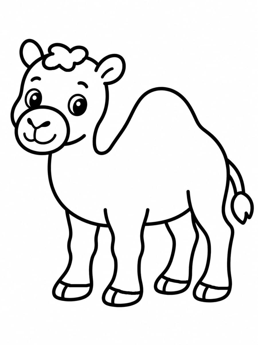 Coloriage dromadaire maternelle