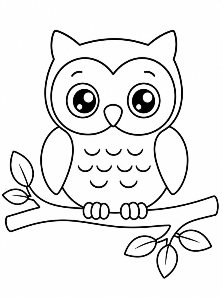 Coloriage hibou
