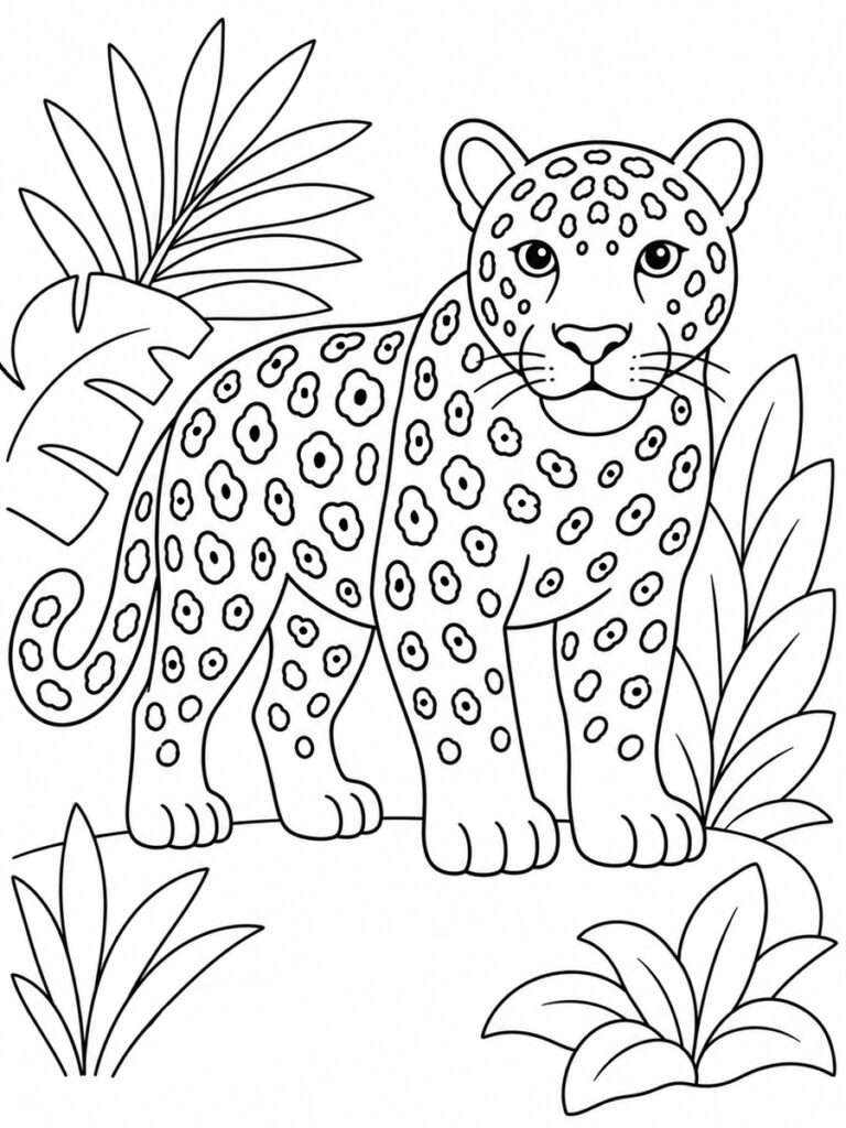 Coloriage jaguar