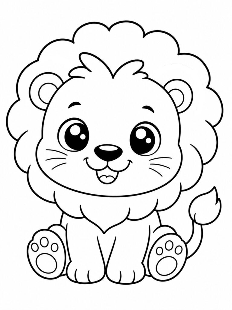 Coloriage lion