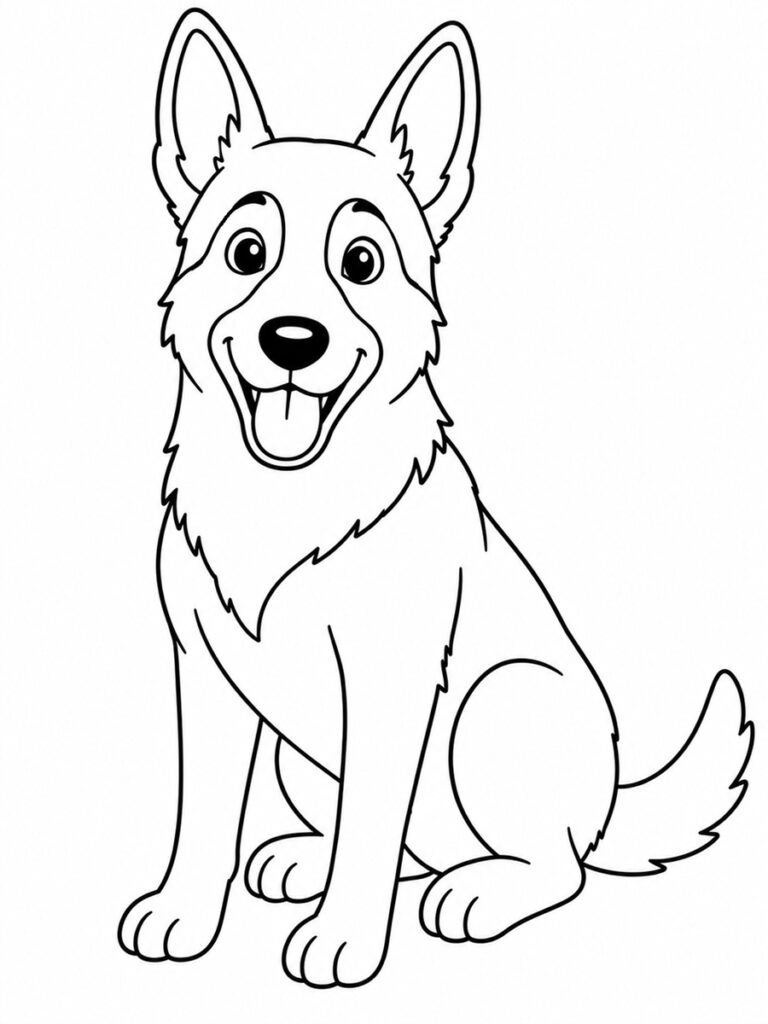 Coloriage malinois