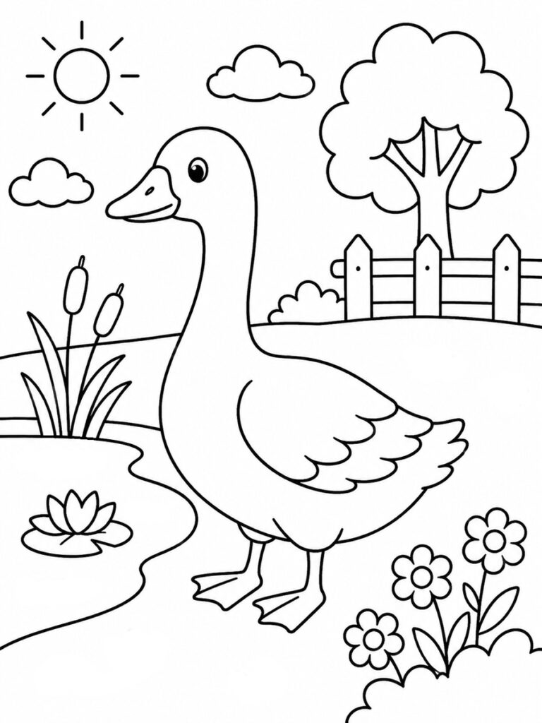 Oie Coloriage oie
