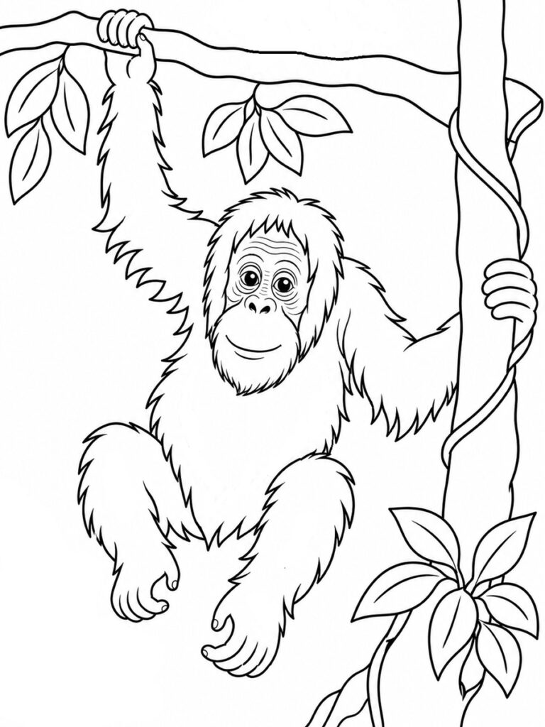 Coloriage animaux de la jungle