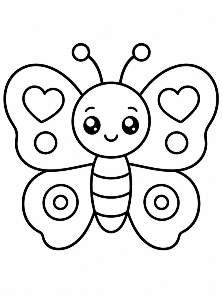 Coloriage papillon maternelle