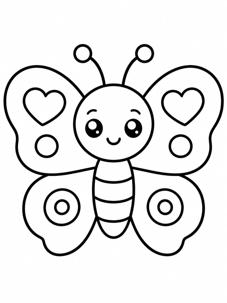 Coloriage papillon maternelle