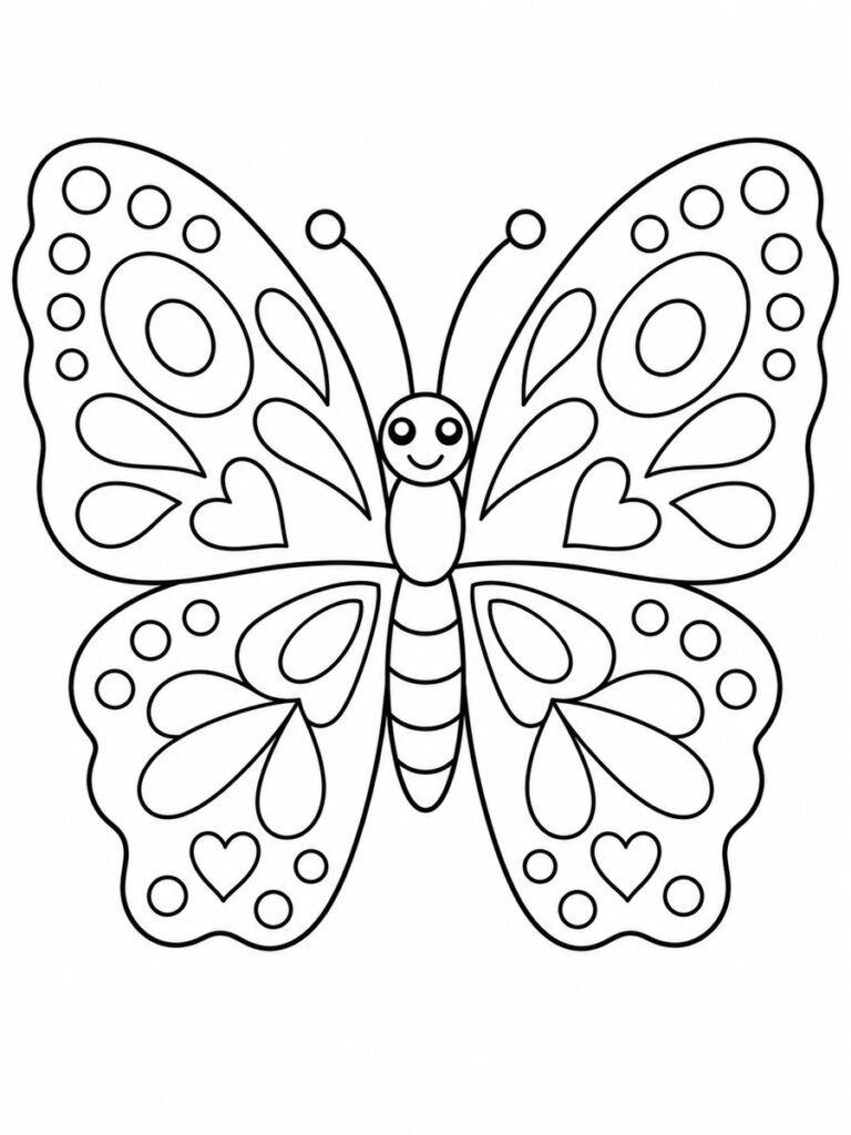 Papillon symétrie Coloriage papillon symétrie