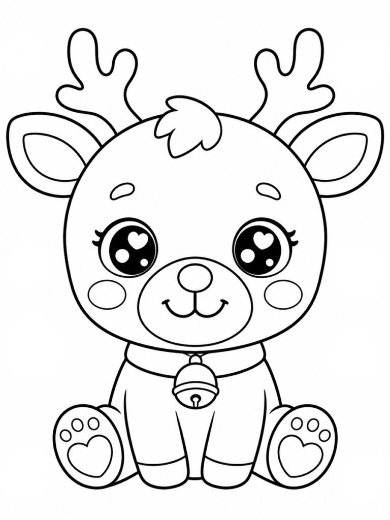 Coloriage renne
