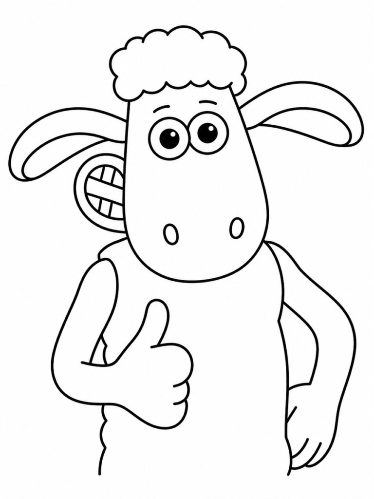Shaun le mouton Coloriage Shaun le mouton