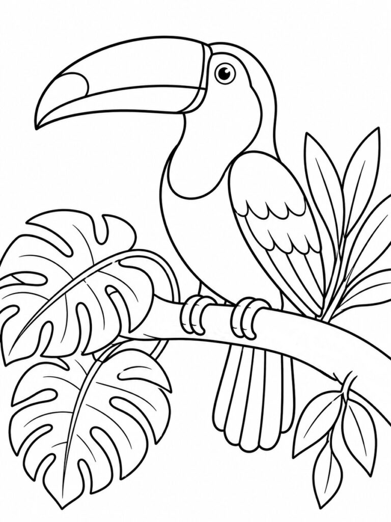 Coloriage toucan