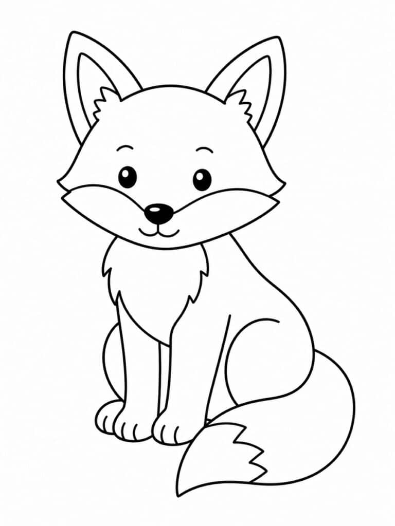 Coloriage renard