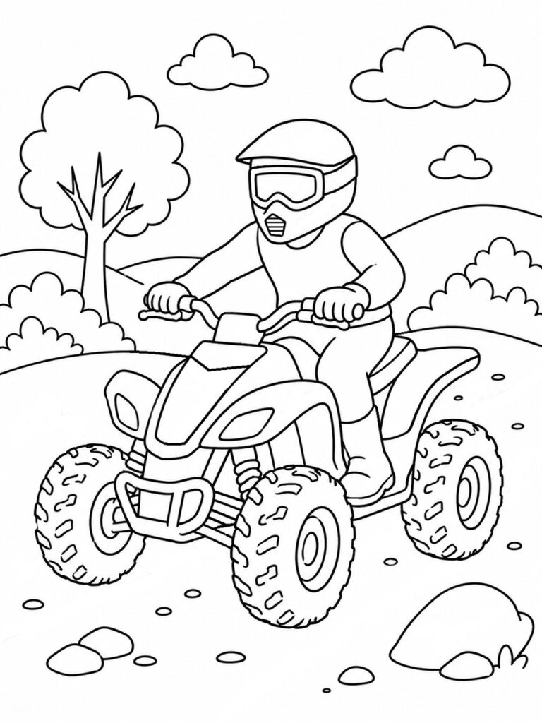 Quad Coloriage quad