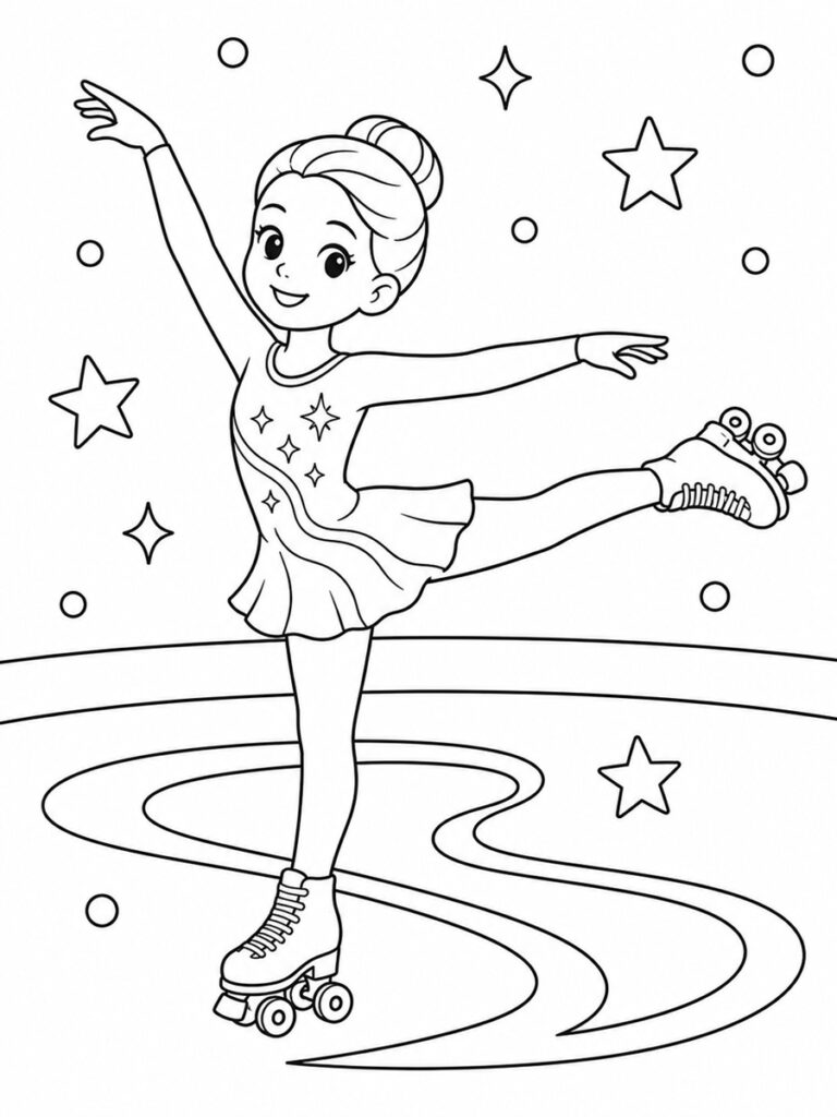 Coloriage roller artistique