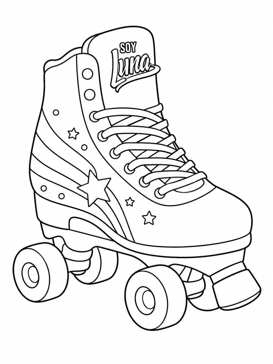 Coloriage roller Soy Luna