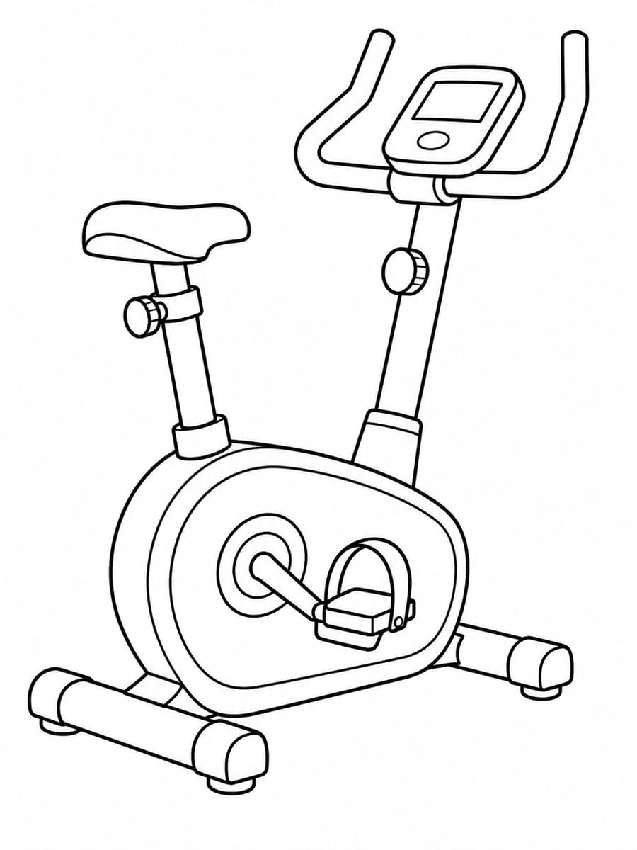 Coloriage vélo d'appartement