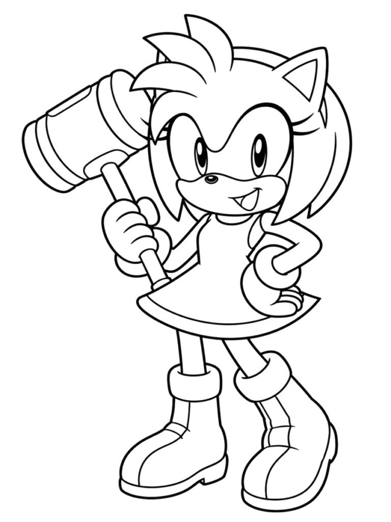 Coloriage Amy Rose