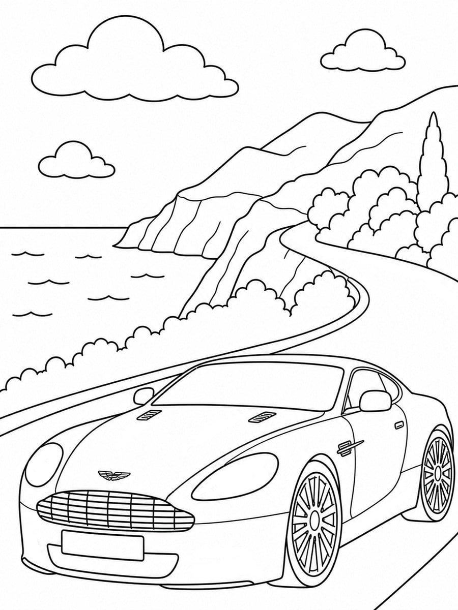 Coloriage Aston Martin