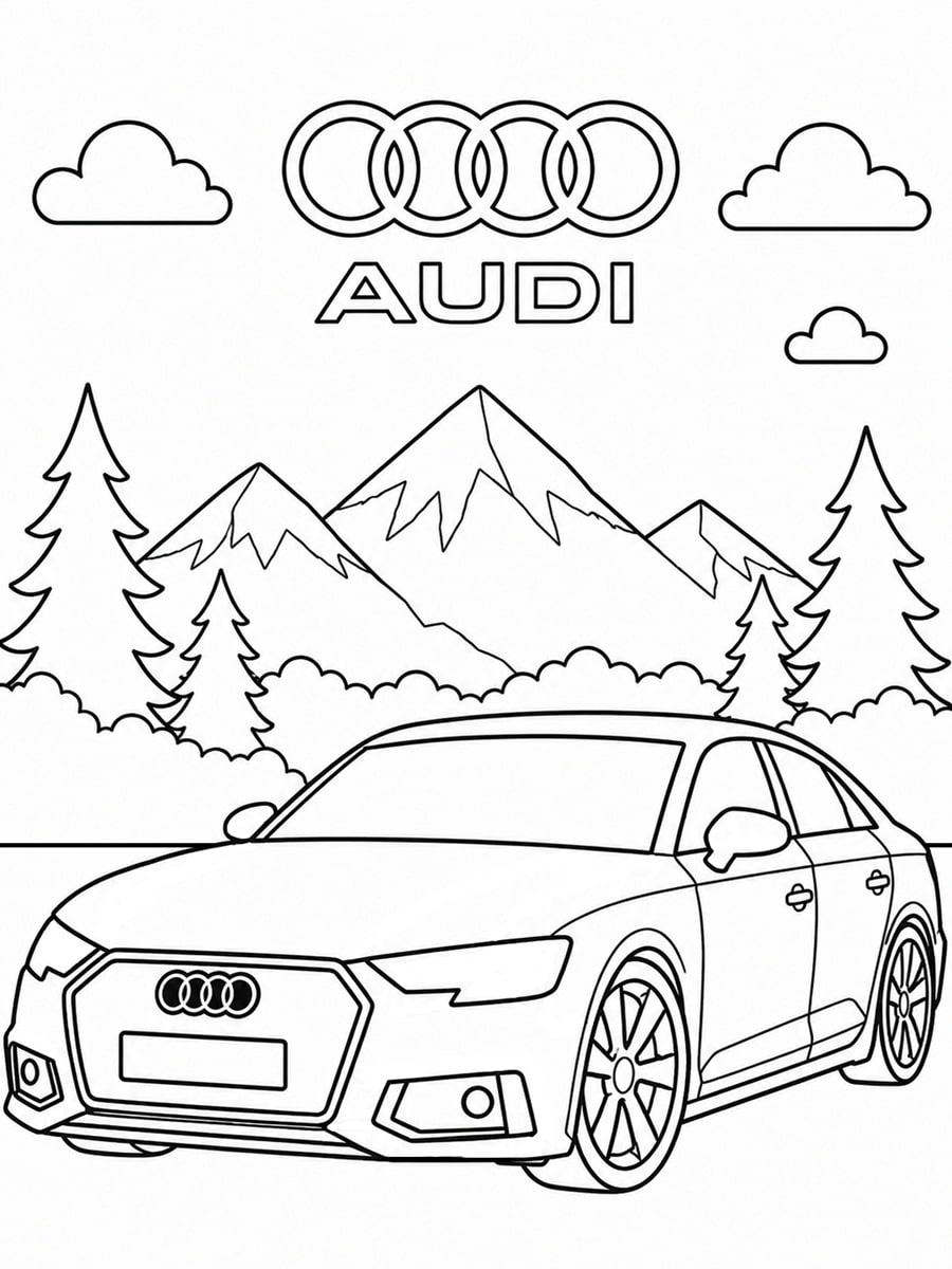 Coloriage Audi