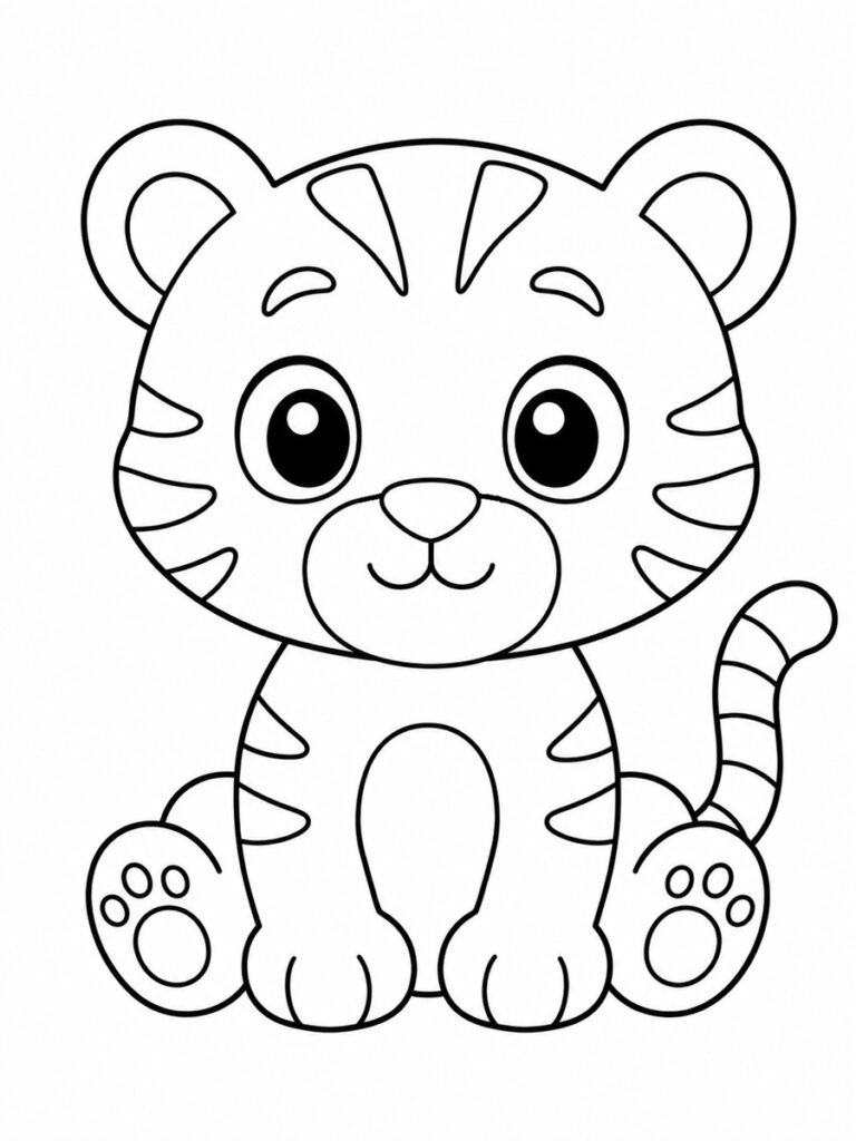 Coloriage tigre