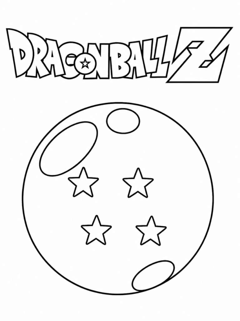 Boule de cristal Dragon Ball Coloriage boule de cristal Dragon Ball
