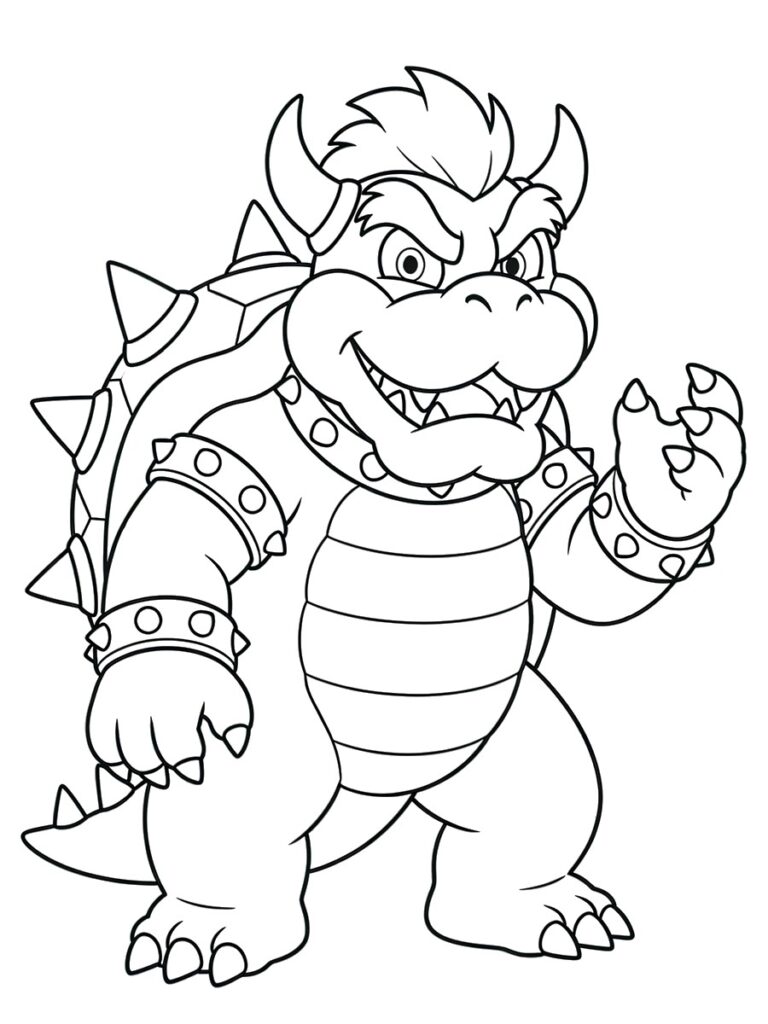 Bowser Coloriage Bowser
