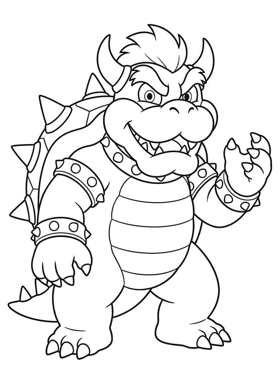 Coloriage Bowser