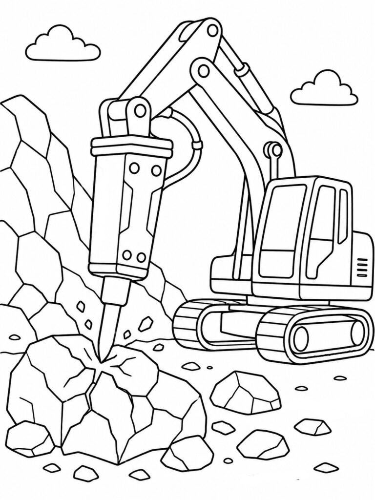 Brise-roche Coloriage brise roche