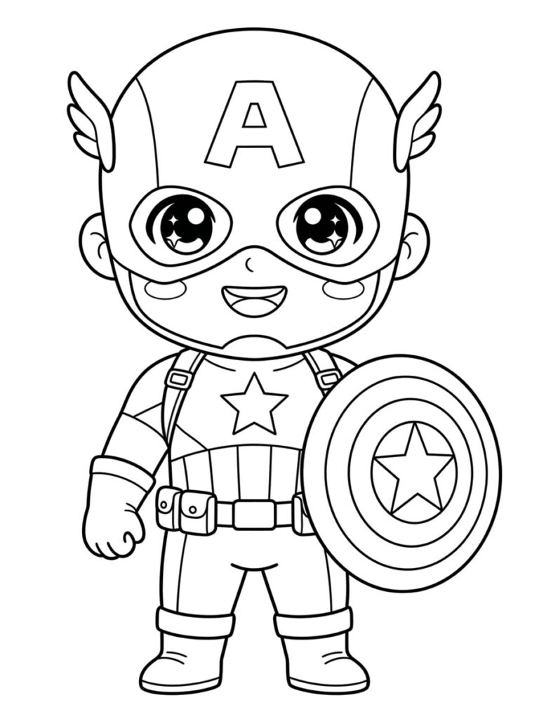 Coloriage Captain America
