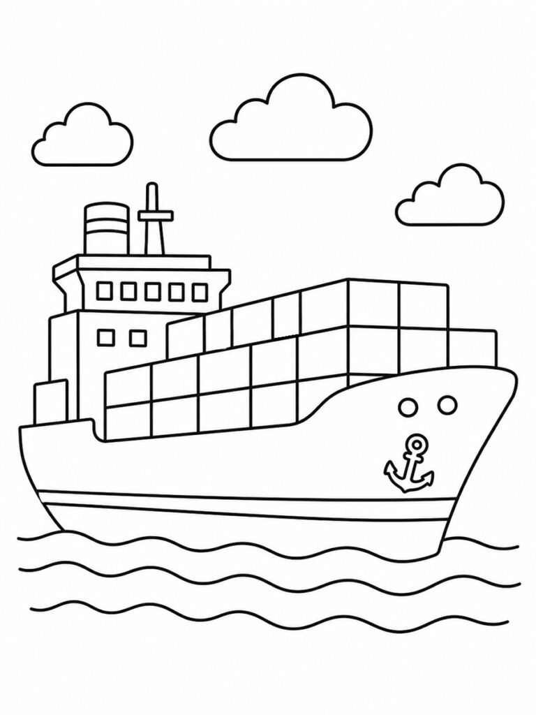 Cargo Coloriage cargo