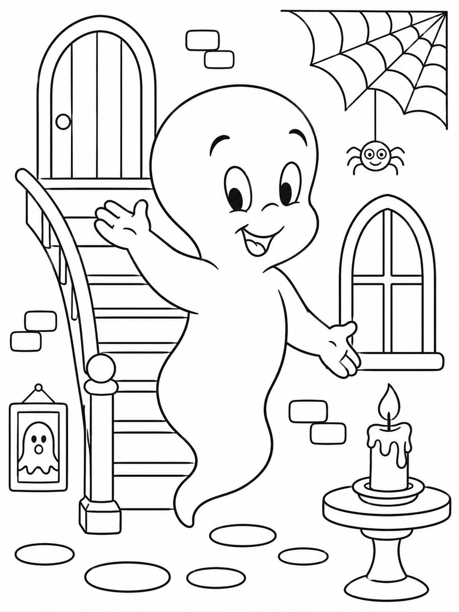 Coloriage Casper fantôme