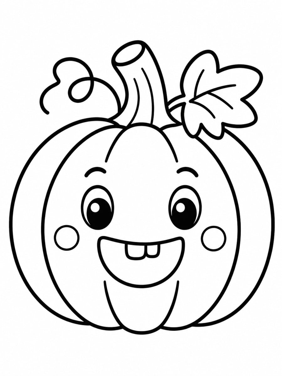 Coloriage citrouille maternelle