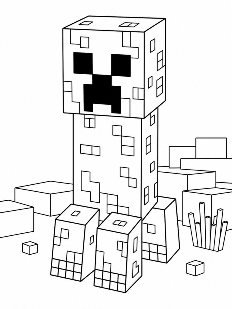 Coloriage Minecraft