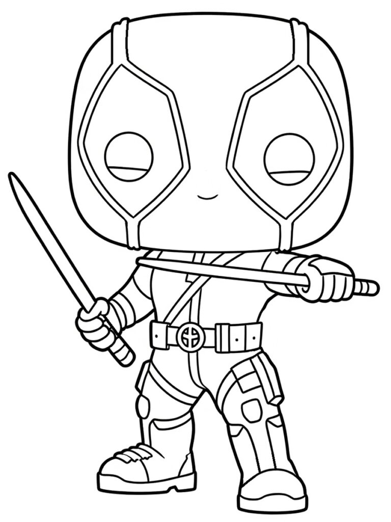 Deadpool Pop Coloriage Deadpool Pop