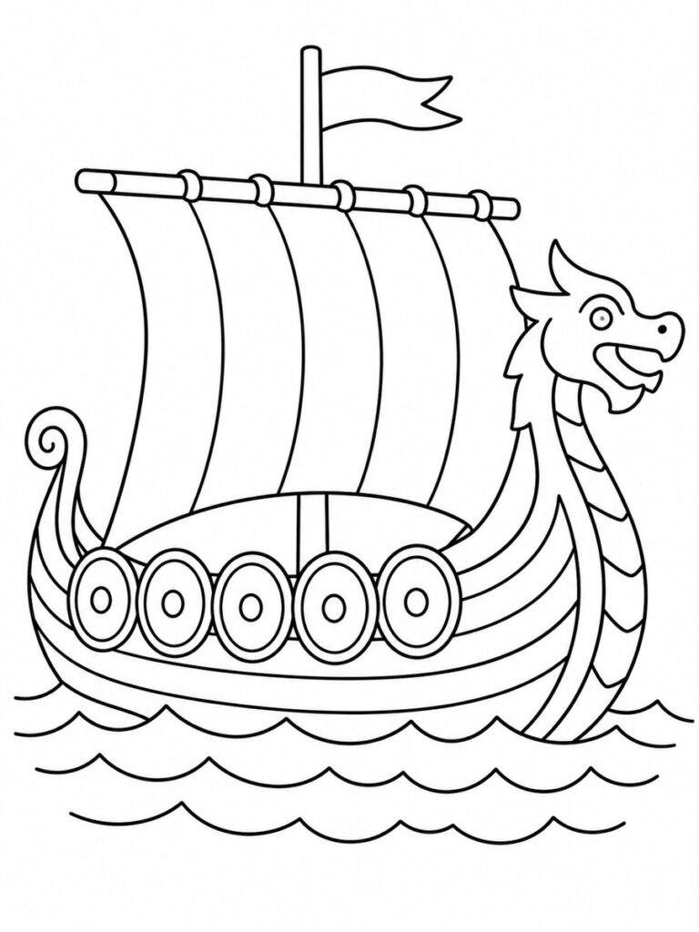 Drakkar Coloriage drakkar