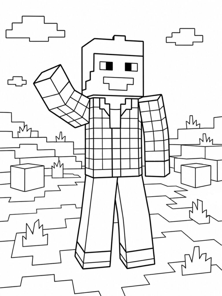Coloriage Minecraft Furious Jumper