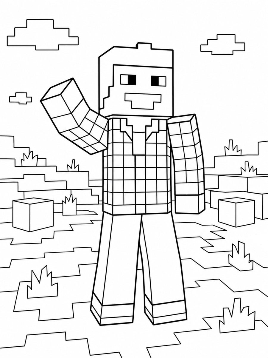 Coloriage Minecraft Furious Jumper