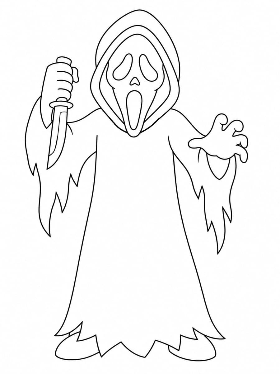 Coloriage ghostface