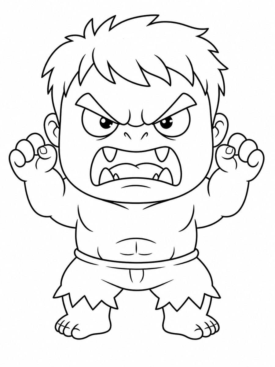 Coloriage Hulk petit