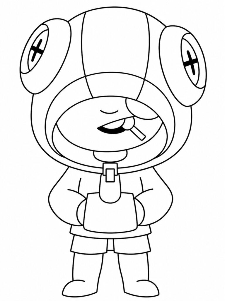Leon Brawl Stars Coloriage Brawl Stars